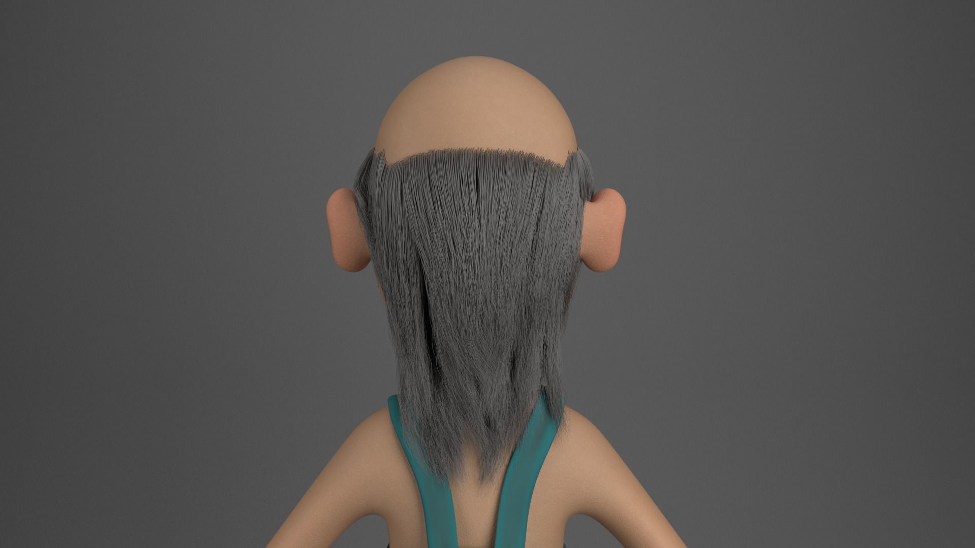 Cartoon Redneck Rigged Low-poly 3D model_22