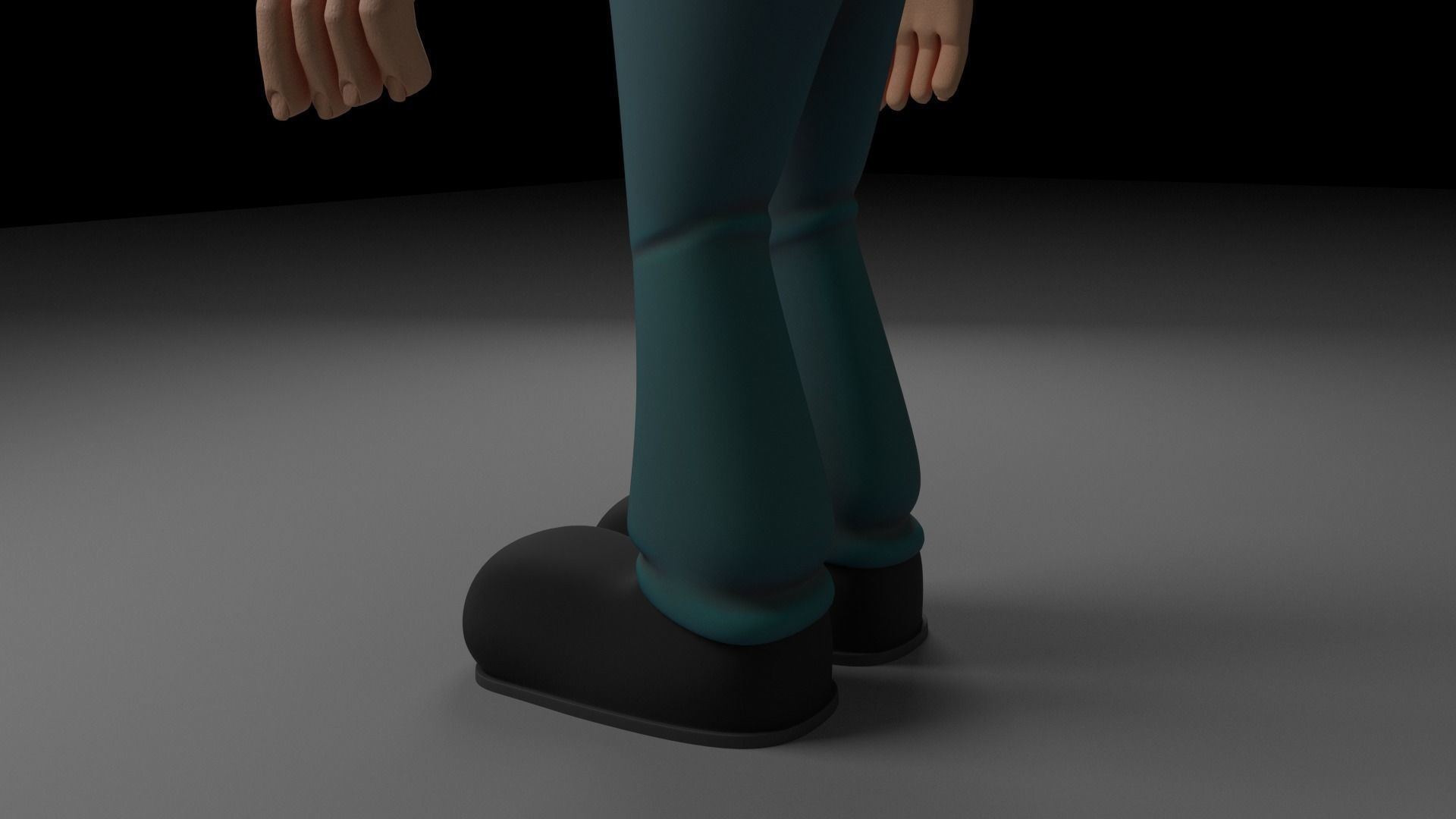 Cartoon Redneck Rigged Low-poly 3D model_26