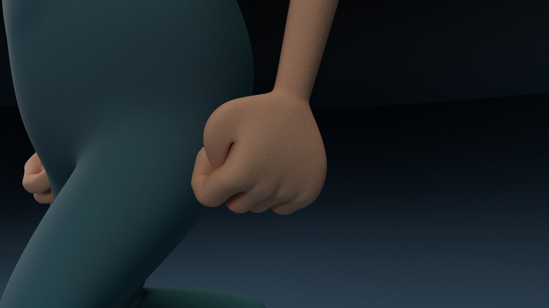 Cartoon Redneck Rigged Low-poly 3D model_12