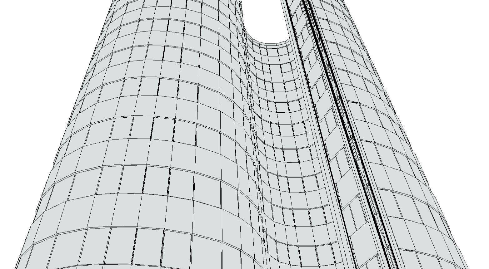 City Building Design S-2  Low-poly 3D model_5