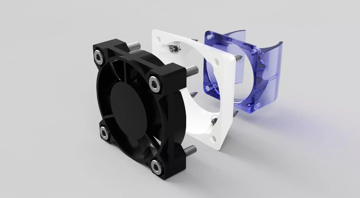 e3d v6 30mm to 40mm fan adapter Free 3D print model