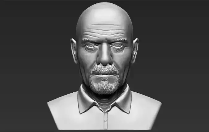 Walter White Breaking Bad bust 3D printing ready stl obj formats 3D print model