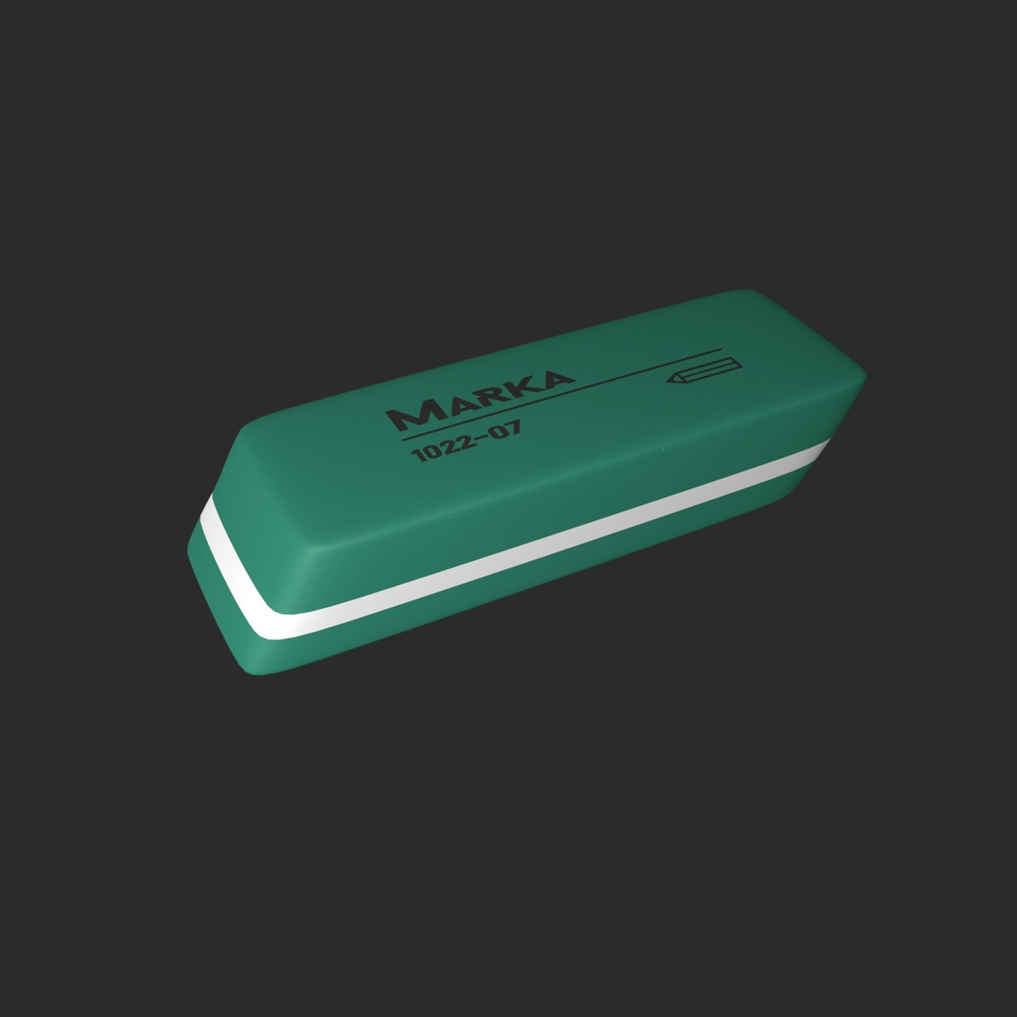 Eraser 3D school CGTrader