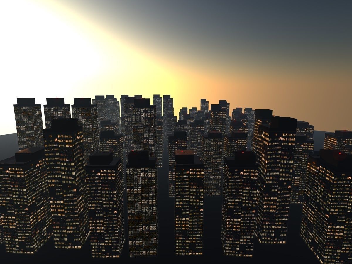City Blocks Free Free low-poly 3D model_2