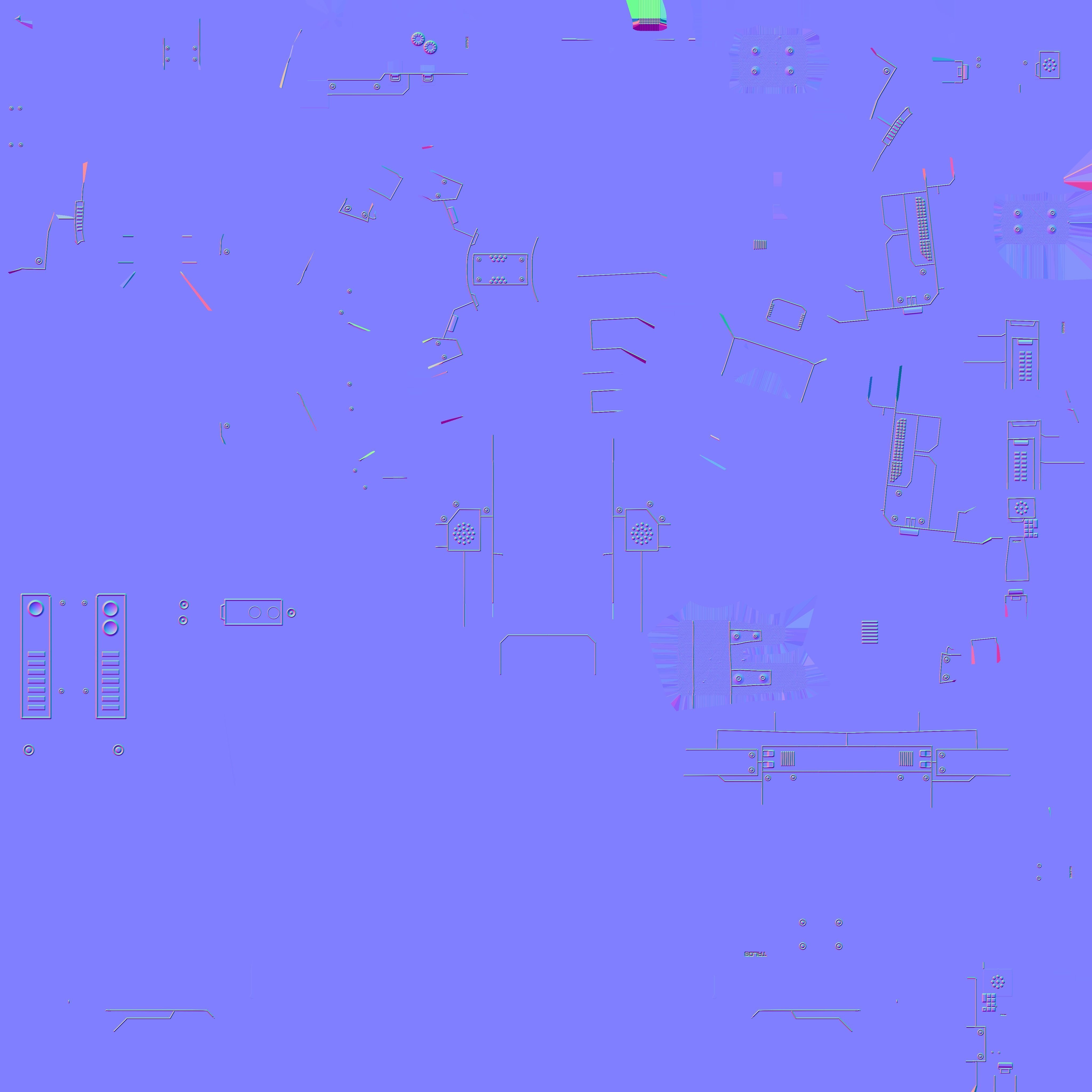 Sci-fi Racing Spaceship Low-poly 3D model_15