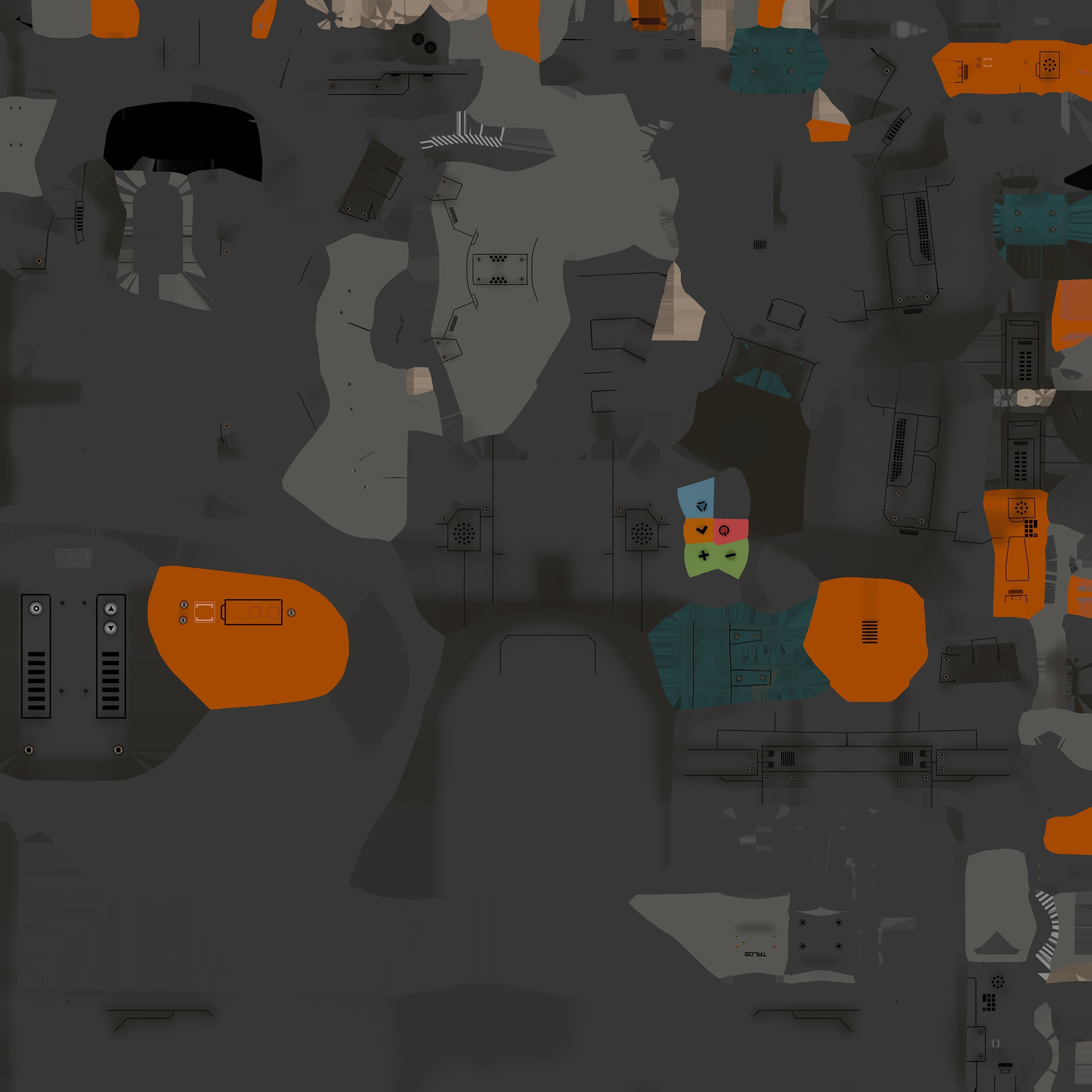 Sci-fi Racing Spaceship Low-poly 3D model_12