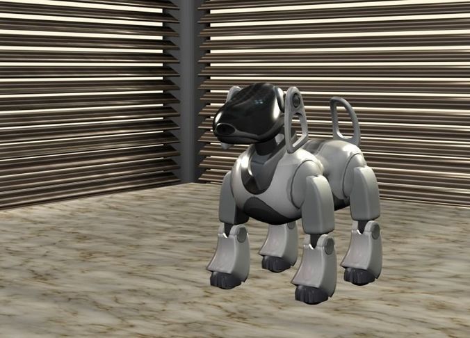 Robot Dog AIBO Low-poly 3D model
