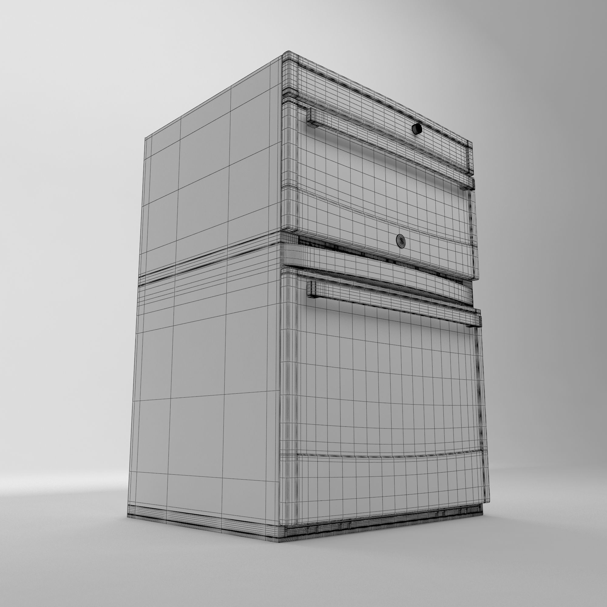 OvenGE stainless steel microwave oven 3D model_7