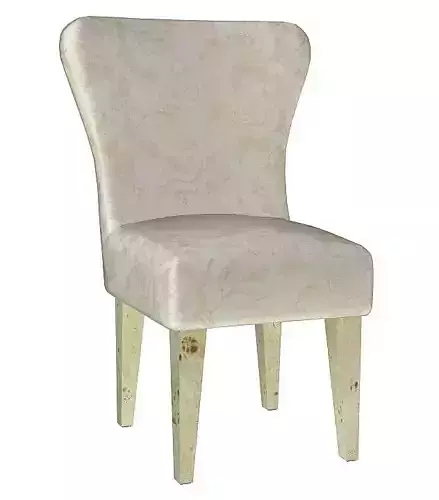Classic fabric padded chair 3D model