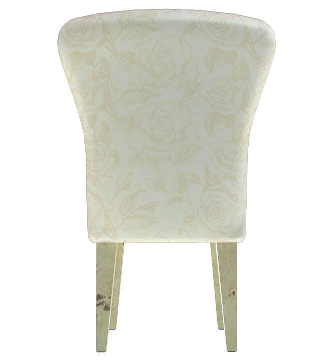 Classic fabric padded chair 3D model_16