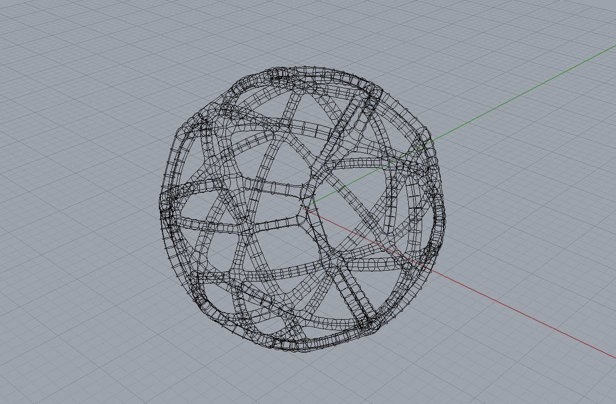 Orthokis turquoise geometric ring 3D print model_2