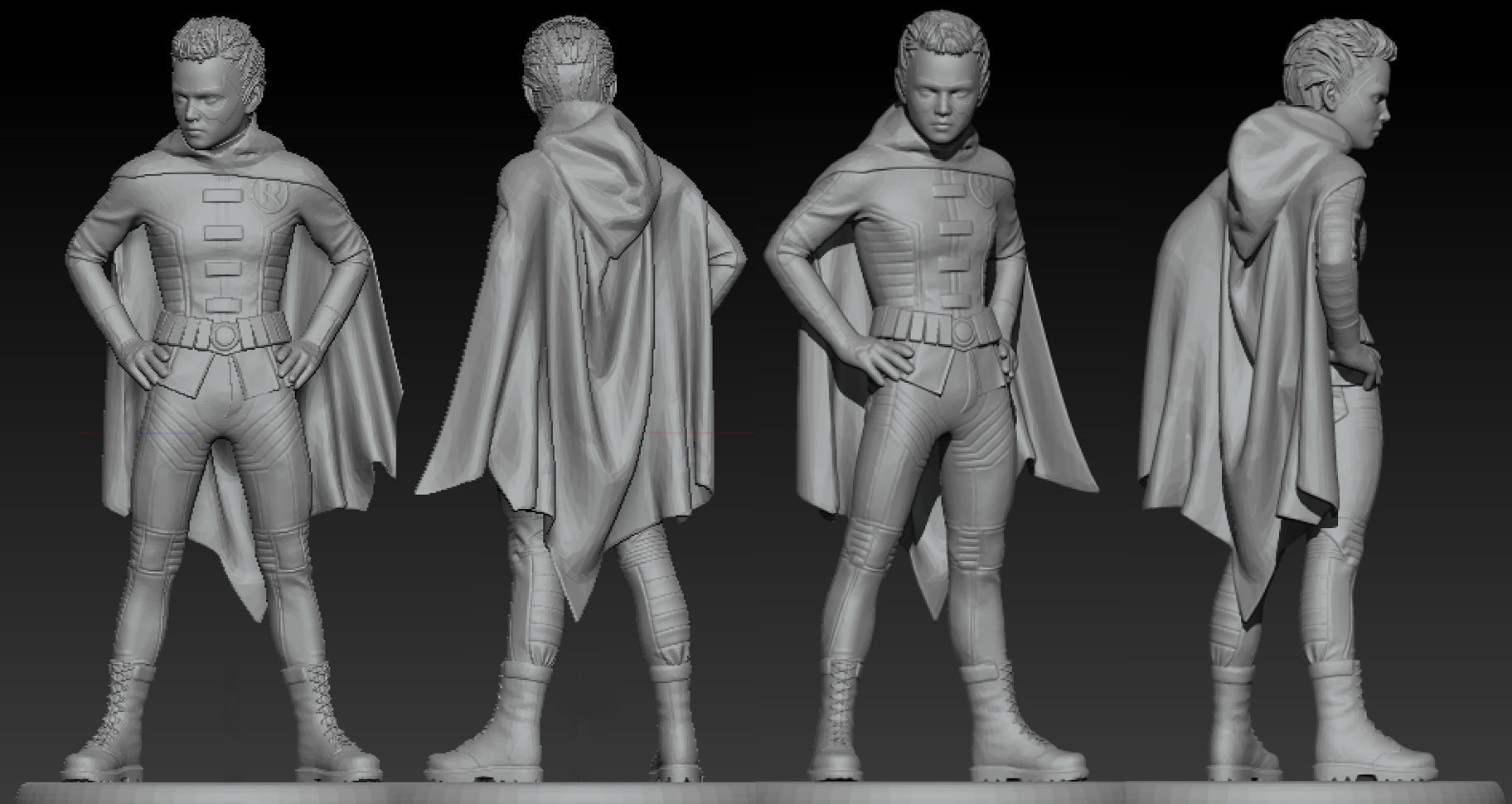 Robin - Damian Wayne 3D print model_1