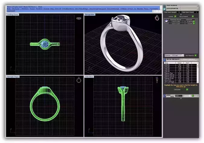 Engagement Ring With Diamond 118 3D print model