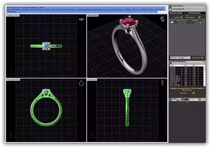 Engagement Ring With Ruby