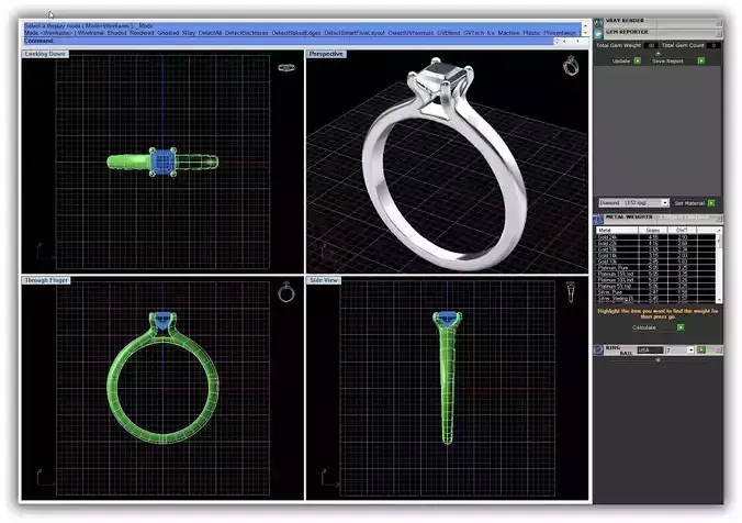 Princess Cut Diamond Engagement Ring  2