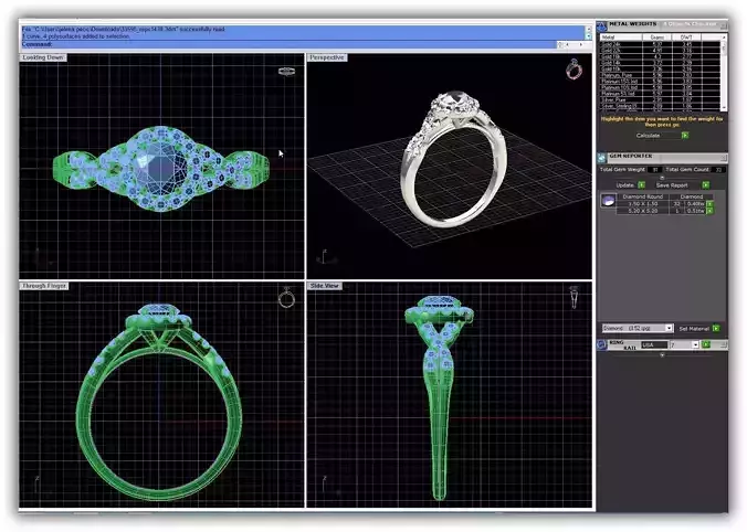 Twisted Engagement Ring With Diamonds 15