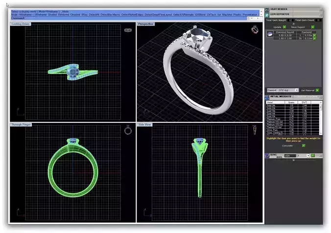 Spiral Engagement Ring With Diamonds 52