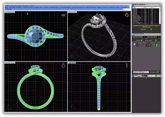 Swirl Loop Ring With Diamonds 11