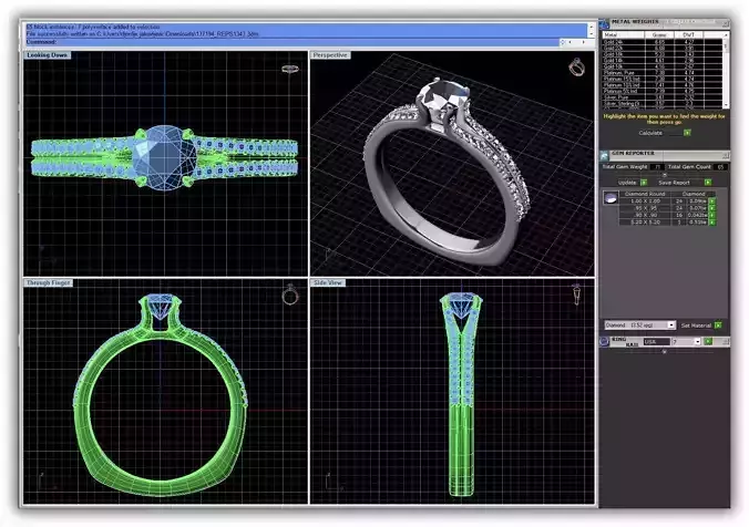 Side Stone Ring With Diamonds 3