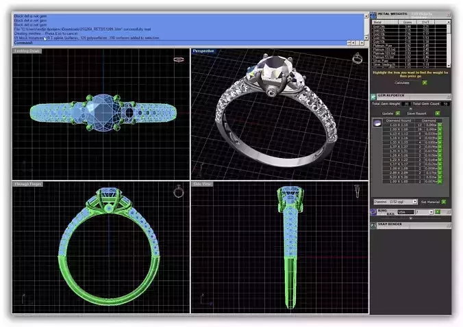 Side Stone Ring With Diamonds 4
