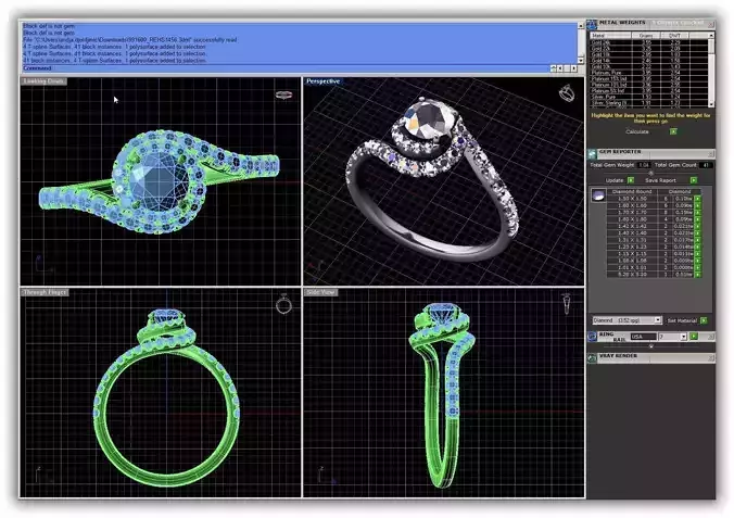 Swirl Loop Ring With Diamonds 12