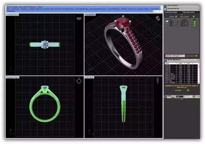 Side Stone Ring With Gemstones 3