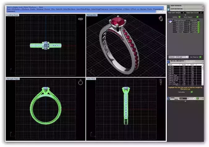 Side Stone Ring With Gemstones 4