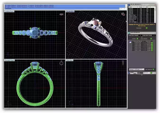 Engagement Ring With Diamonds 237