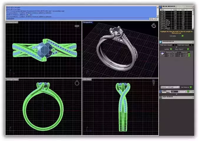 Side Stone Ring With Diamonds 13