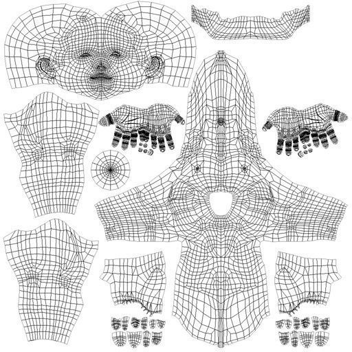 Realistic Male Body Low-poly 3D model_22