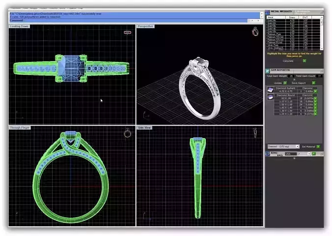 Princess Cut Diamond Engagement Ring  8