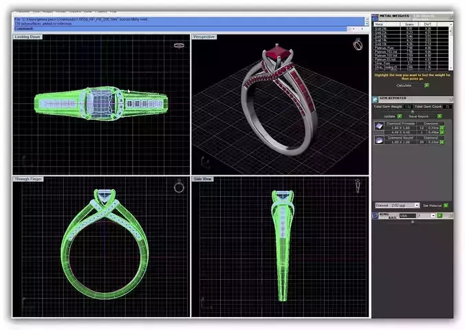 Princess Cut Engagement Ring 