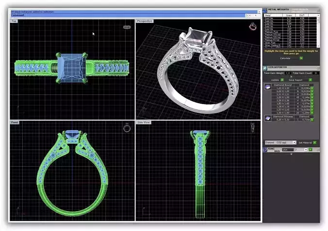 Princess Cut Diamond Engagement Ring  9