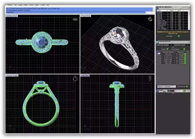 Round Halo Ring With Diamonds 4