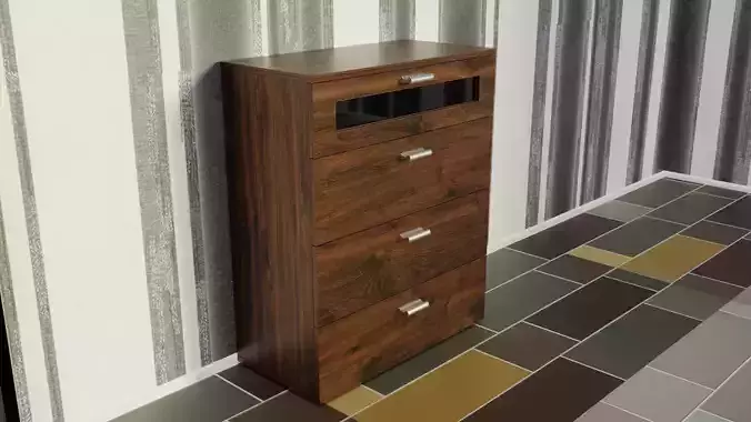 shelf wood 3D model