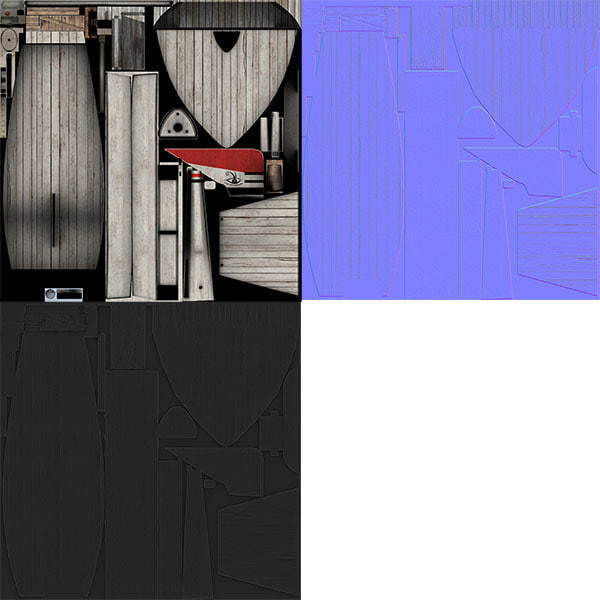 Felucca Sail Boat 3D model_12