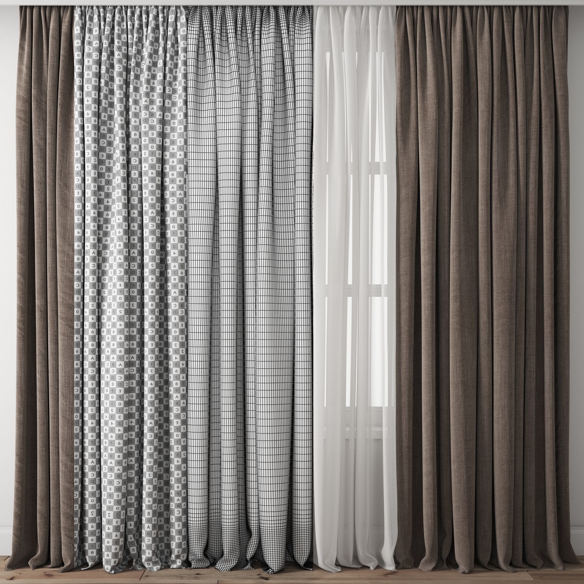 Curtain 98 3D model_5