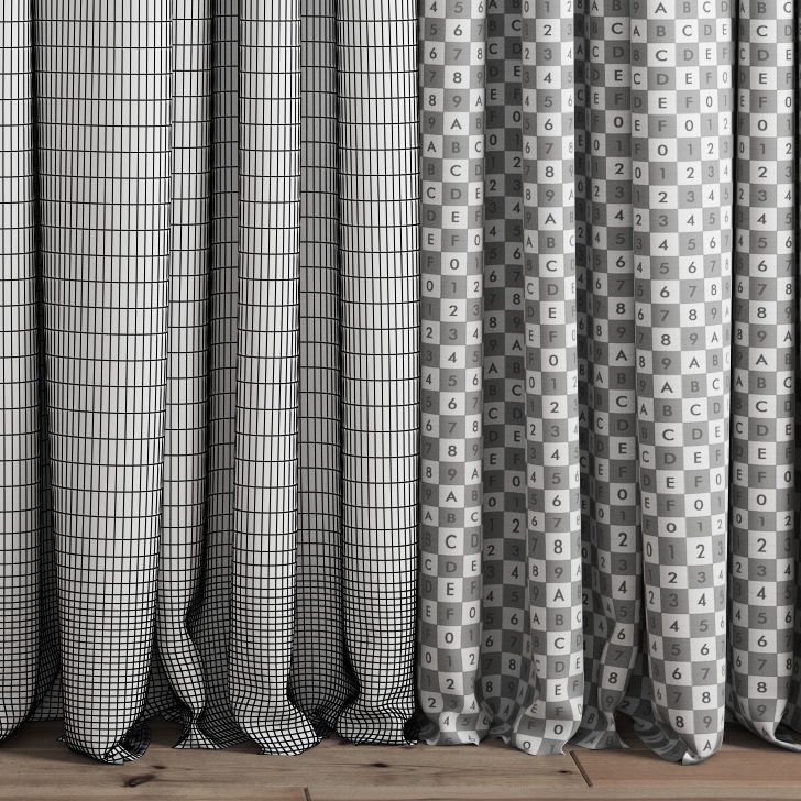 Curtain 98 3D model_1