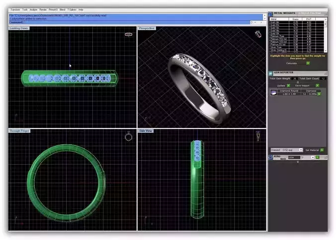 Silver Ring With Diamonds 11