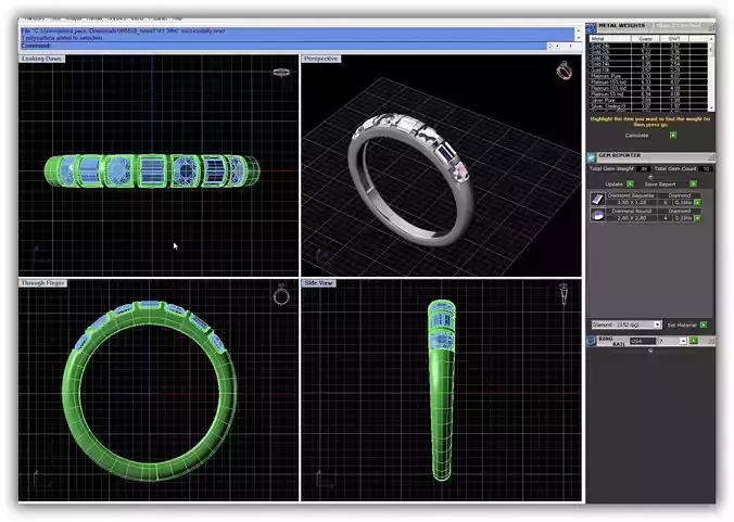 Silver Ring With Diamonds 13