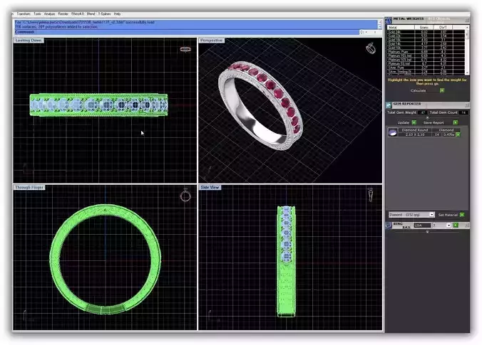 Silver Ring With Ruby 8
