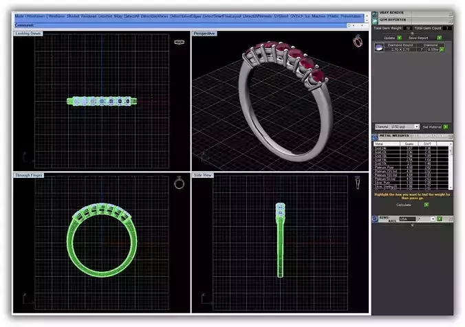 Silver Ring With Ruby 9