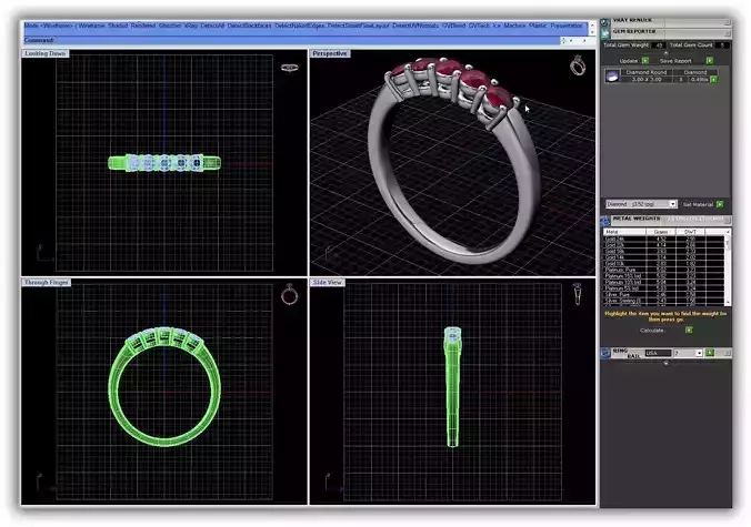 Silver Ring With Ruby 10