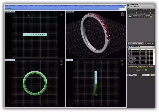 Silver Ring With Ruby 11