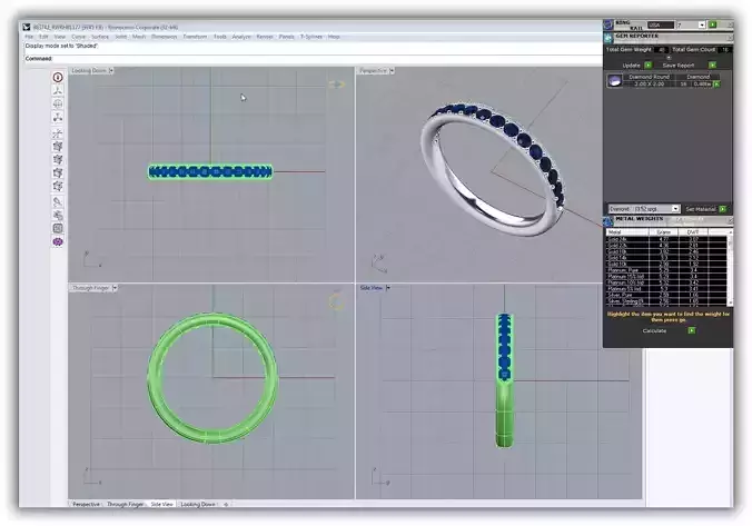 Silver Ring With Sapphire 2