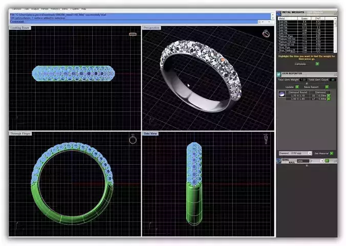 Silver Engagement Ring With Diamonds 111