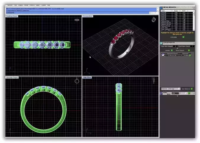 Silver Ring With Ruby 13