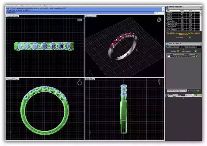 Silver Ring With Ruby 14