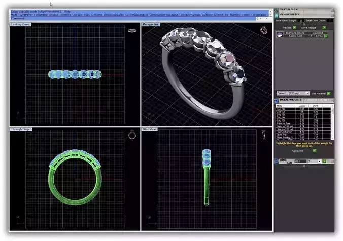 Silver Ring With Diamonds 19