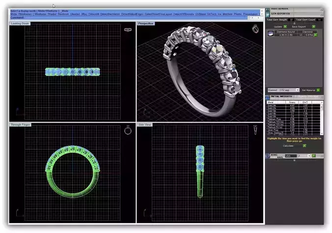 Silver Ring With Diamonds 21